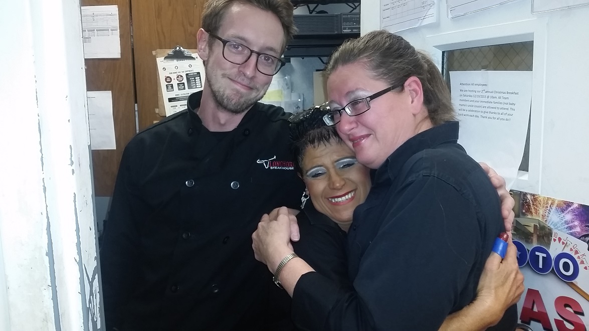 LongHorn Server 'Floored' by Help from Team, Darden Dimes