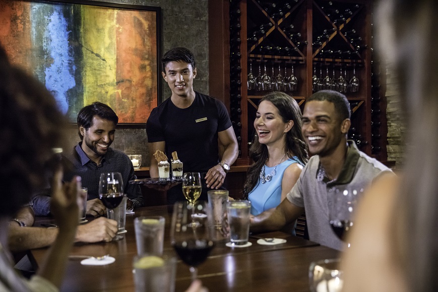 Guests enjoying their meal
